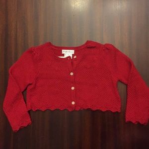 Ralph Lauren Baby Girls Holiday Cardigan NWT